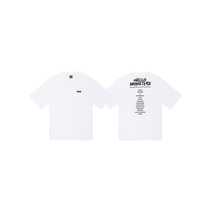 BABYMONSTER【HELLO MONSTER】 ソウルコン　Tシャツ【白】 BABYMONSTER HELLO MONSTERS TOUR Official MD - SYMBOL TOUR T