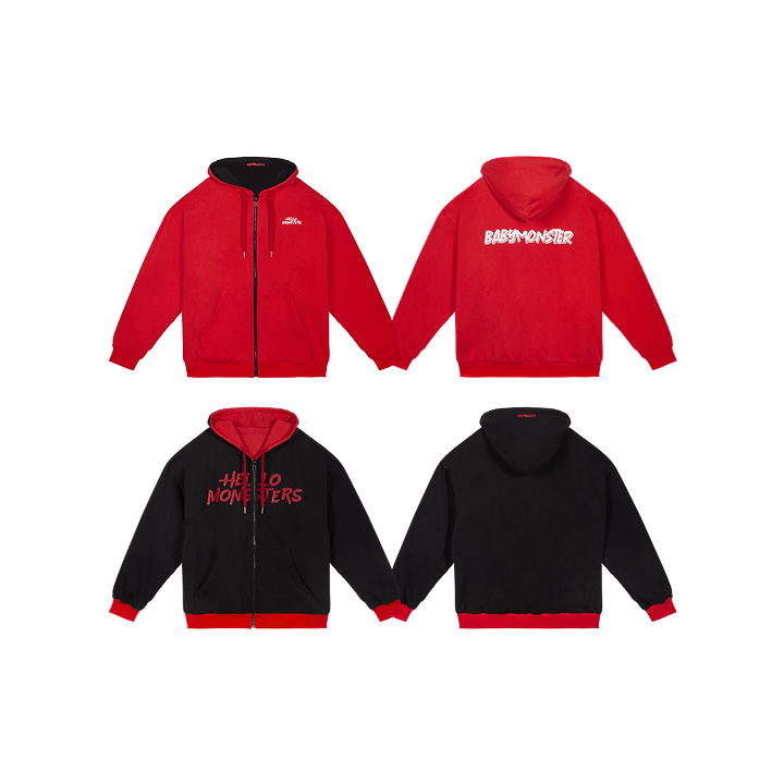 BABYMONSTER HELLO MONSTERS TOUR Official MD - REVERSIBLE LOGO ZIP BABYMONSTER HELLO MONSTERS TOUR Official MD - REVERSIBLE LOGO ZIP