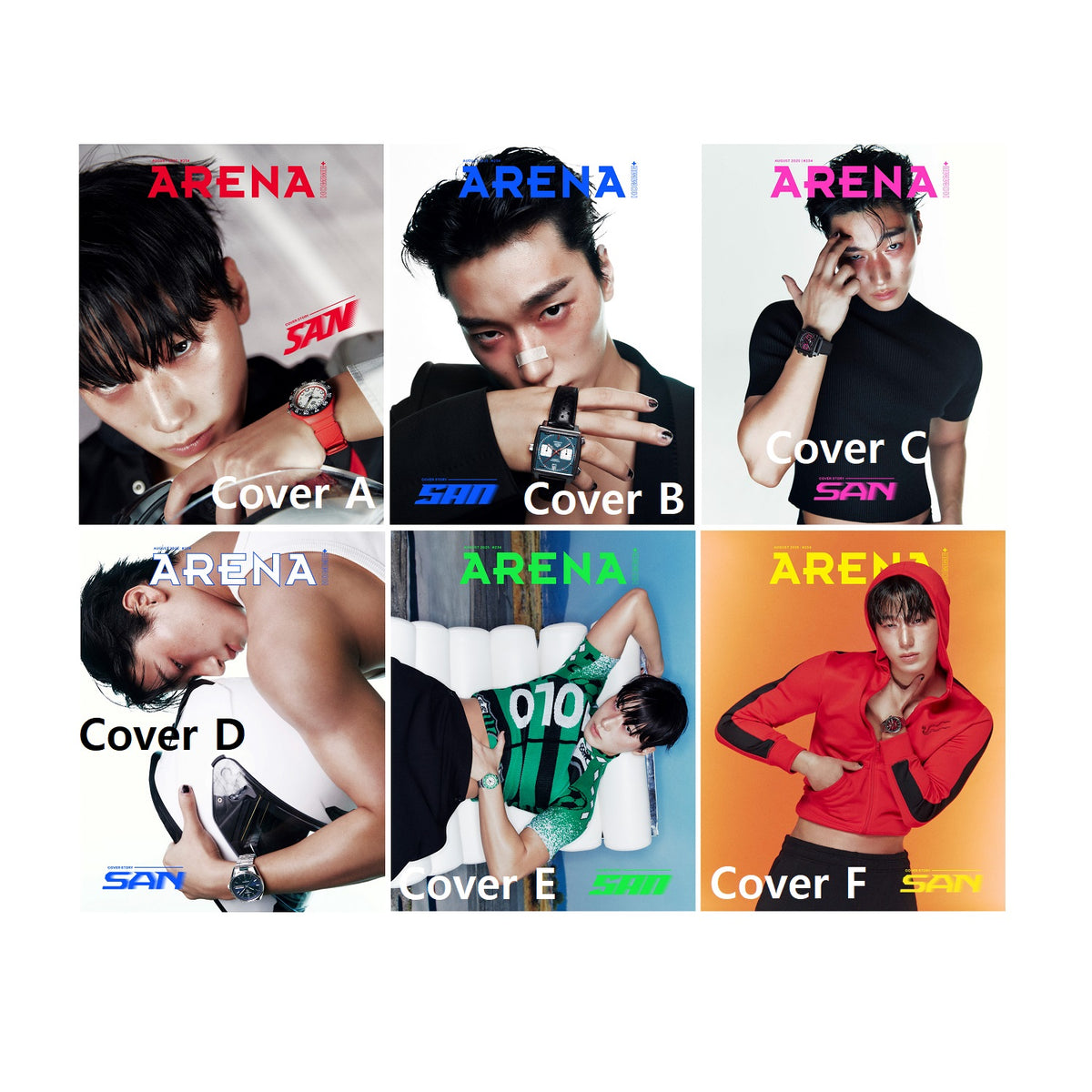 ATEEZ サン　SAN サノク　ミペン ARENA HOMME+ Magazine Korea August 2025 ATEEZ SAN – KPOP MARKET