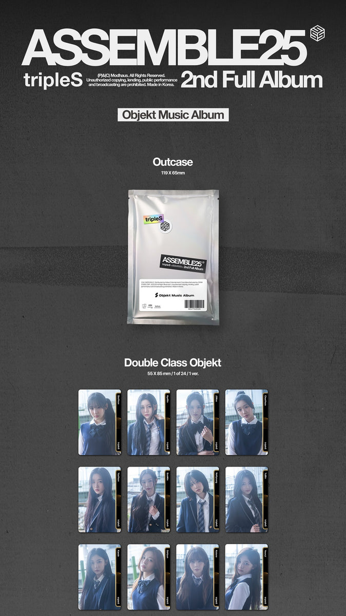 tripleS トリプルエス ASSEMBLE25 Objekt トレカ TRIPLES 2ND ALBUM ASSEMBLE25 (OBJEKT MUSIC ALBUM VER
