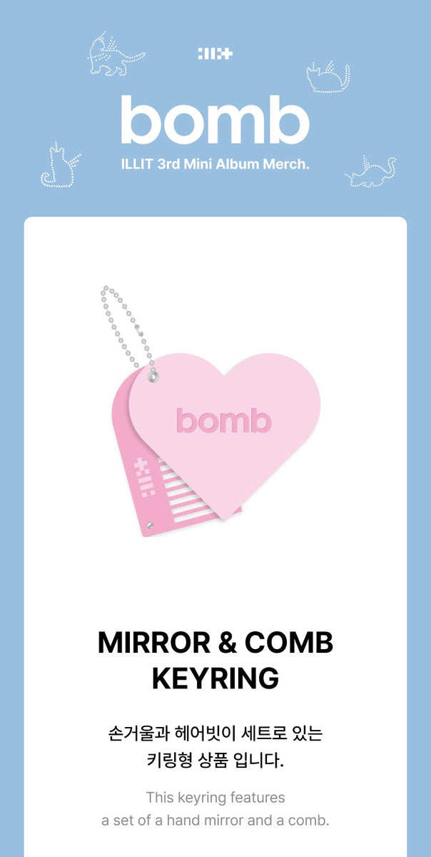【新品未開封】ILLIT PHOTOBOOK bomb Merch　4点セット ILLIT 3RD MINI ALBUM BOMB (+Online Benefit) – Sixkshop