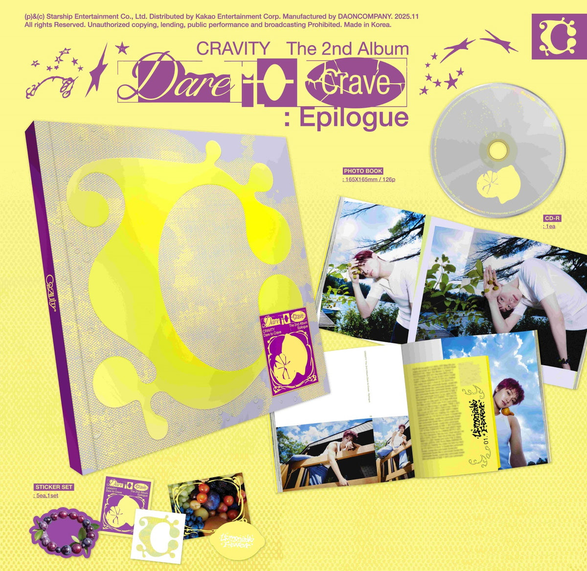Cravity - Vol.2 Dare to Crave : Epilogue Limited Edition CD+Extra