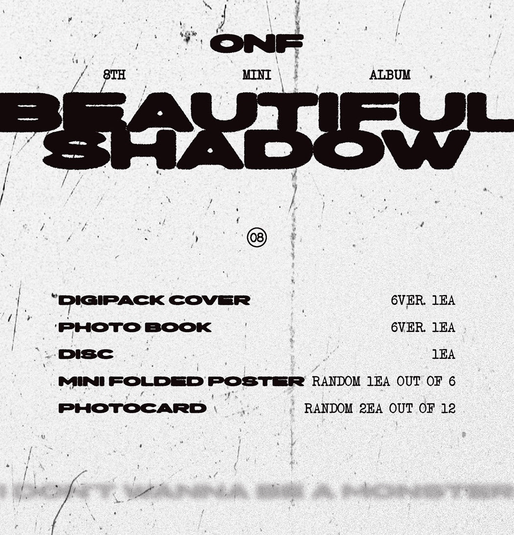 ONF - 8th Mini Album BEAUTIFUL SHADOW [DIGIPACK] – KPOP MARKET