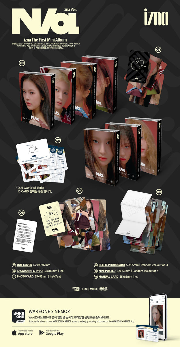 izna - N/a [izna Ver.] NFC Nemo Album – KPOP MARKET
