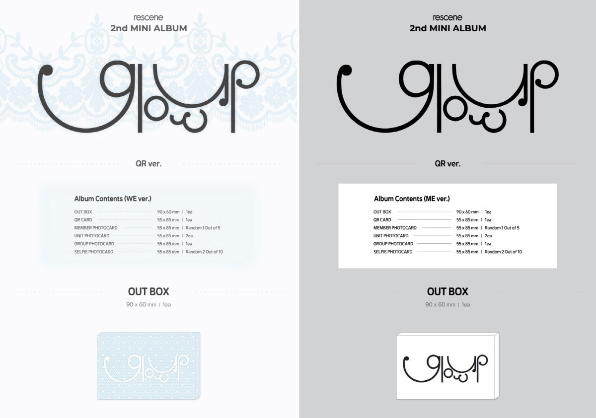 RESCENE - 2nd Mini Album Glow Up [QR VER.] – KPOP MARKET