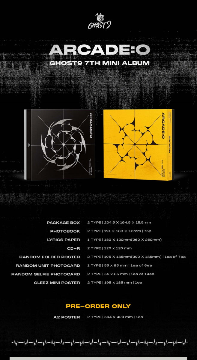 GHOST9 - 7th Mini Album ARCADE : O CD – KPOP MARKET
