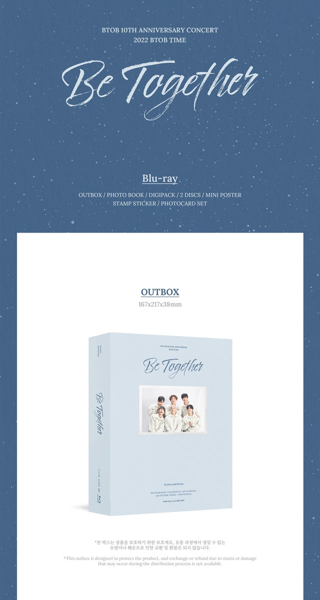 BTOB 10th Anniversary Concert 2022 BTOB TIME Be Together Blu-ray – KPOP ...