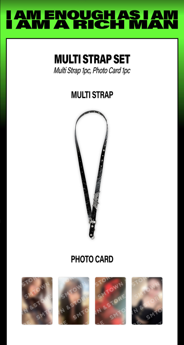 PRE-ORDER] aespa WEEK Rich Man POP-UP Official MD - MULTI STRAP