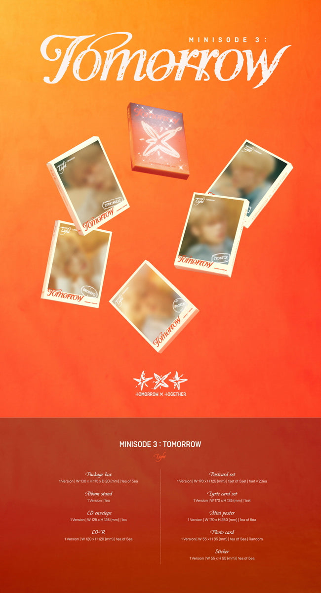 TOMORROW X TOGETHER TXT - minisode 3 TOMORROW [Light Ver.] Album