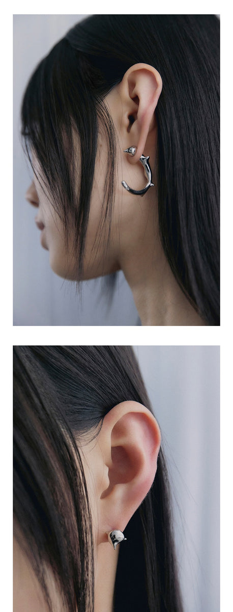 ★韓国大人気★MIDNIGHT MOMENT★bumpy love earring(S)★追跡可 ☆韓国大人気☆MIDNIGHT MOMENT☆bumpy love earring(S)☆追跡可