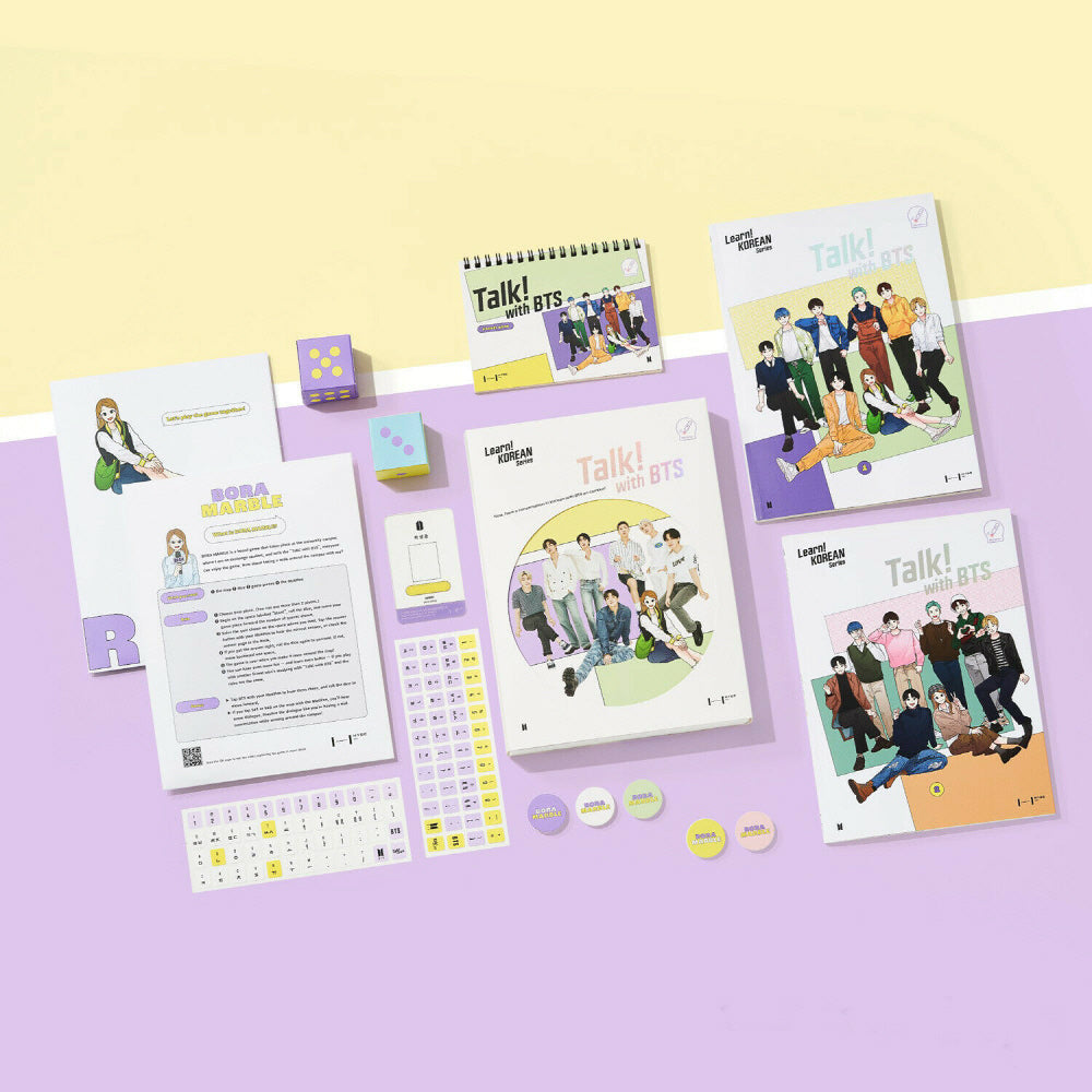 Talk! with BTS] Learn! Korean Edu Series Study Book+Bora