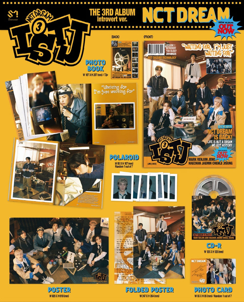 NCT DREAM - ISTJ [Photobook Ver.] Album+Folded Poster – KPOP MARKET [Hanteo  & Gaon Chart Family Store]