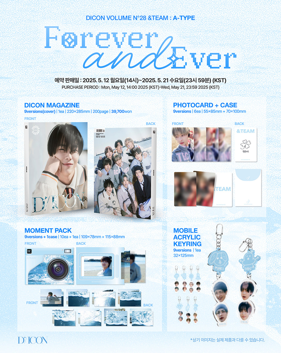 DICON Volume N°28 &TEAM A Type : Forever and Ever – KPOP MARKET