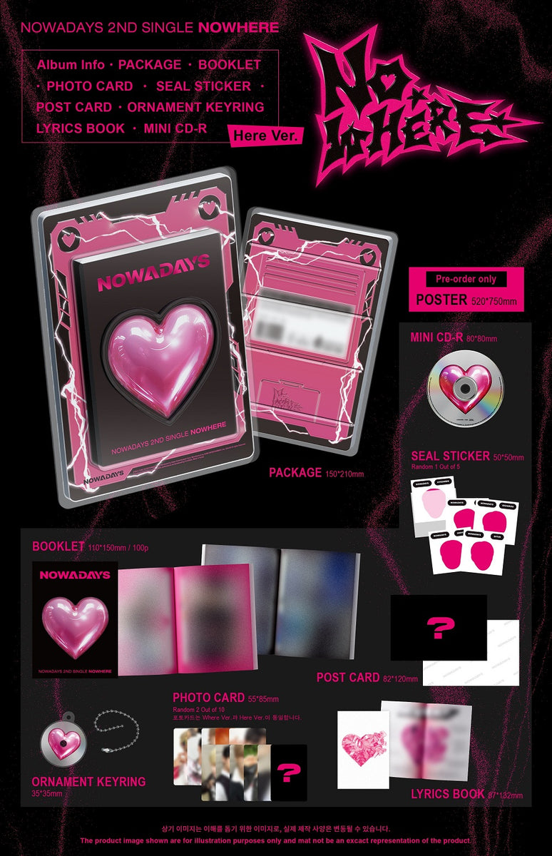 NOWADAYS - 2nd Single Album Nowhere CD – KPOP MARKET