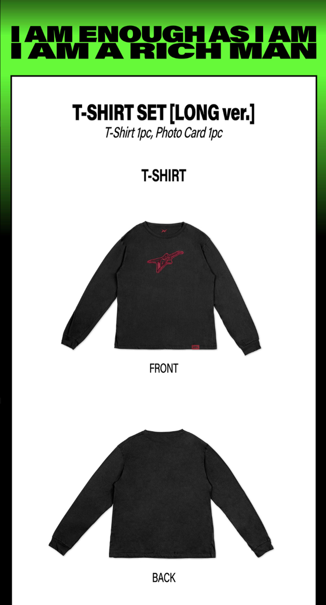 PRE-ORDER] aespa WEEK Rich Man POP-UP Official MD - T-SHIRT SET