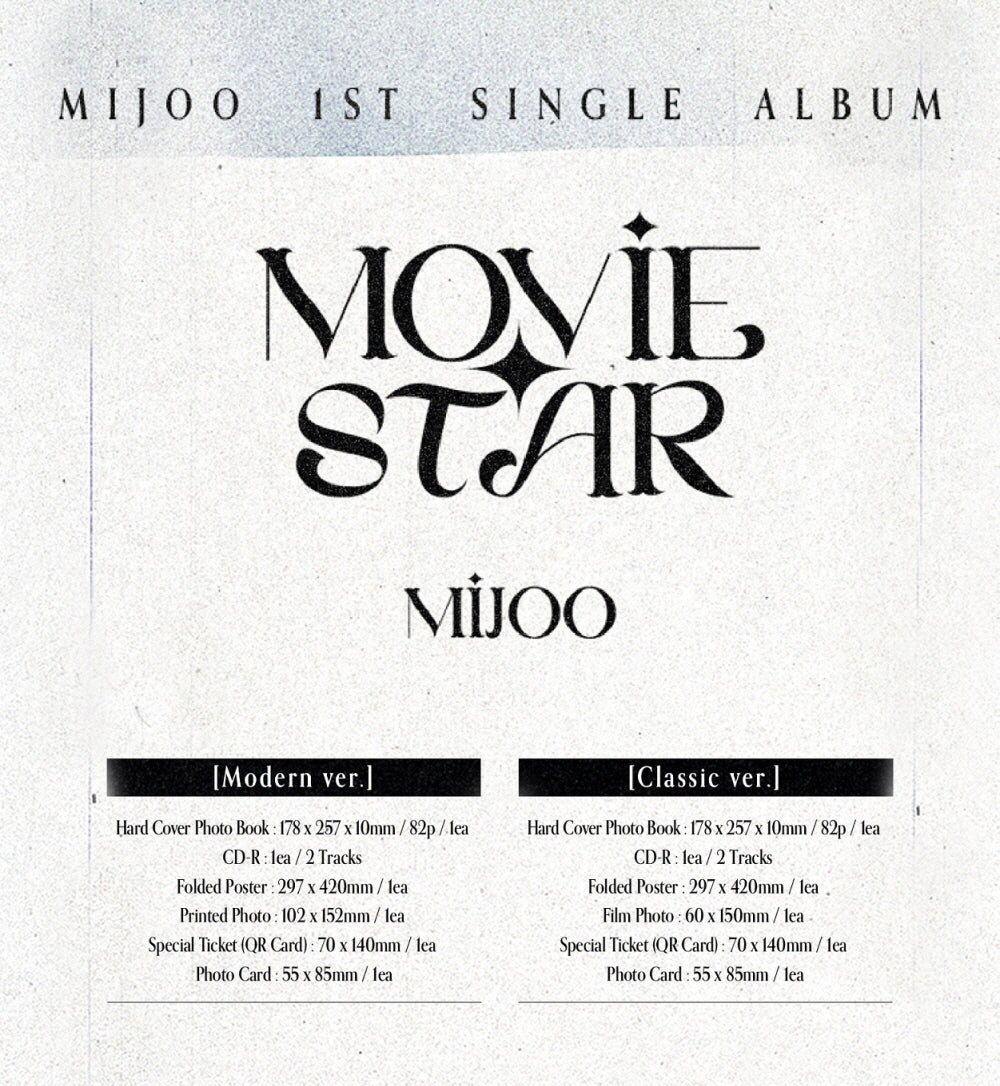 MIJOO - 1st Single Album [Movie Star] – KPOP MARKET