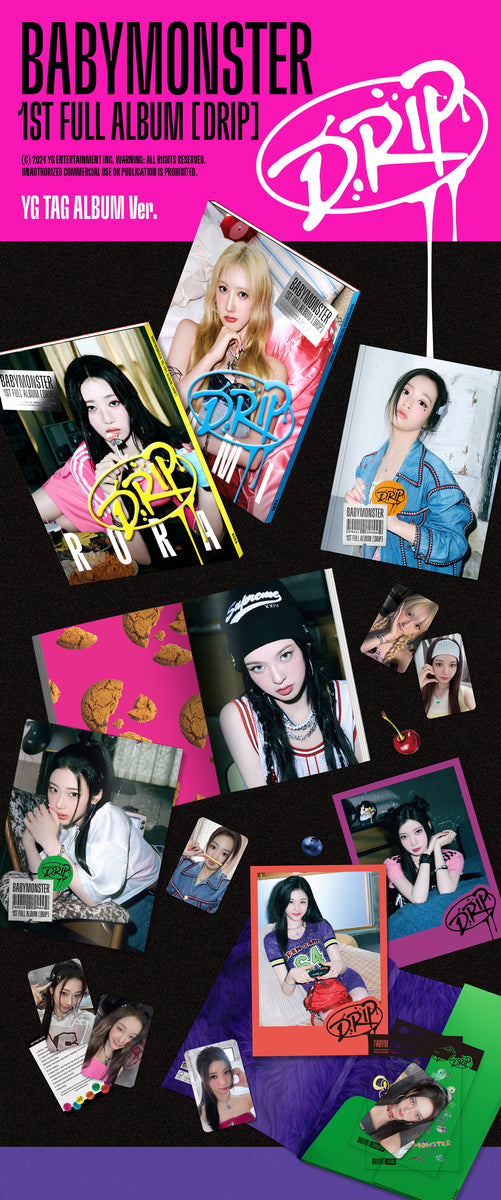 K-POP・アジア BABYMONSTER 1ST FULL ALBUM DRIP BABYMONSTER - 1ST FULL ALBUM [DRIP] (YG TAG ver) (AHYEON
