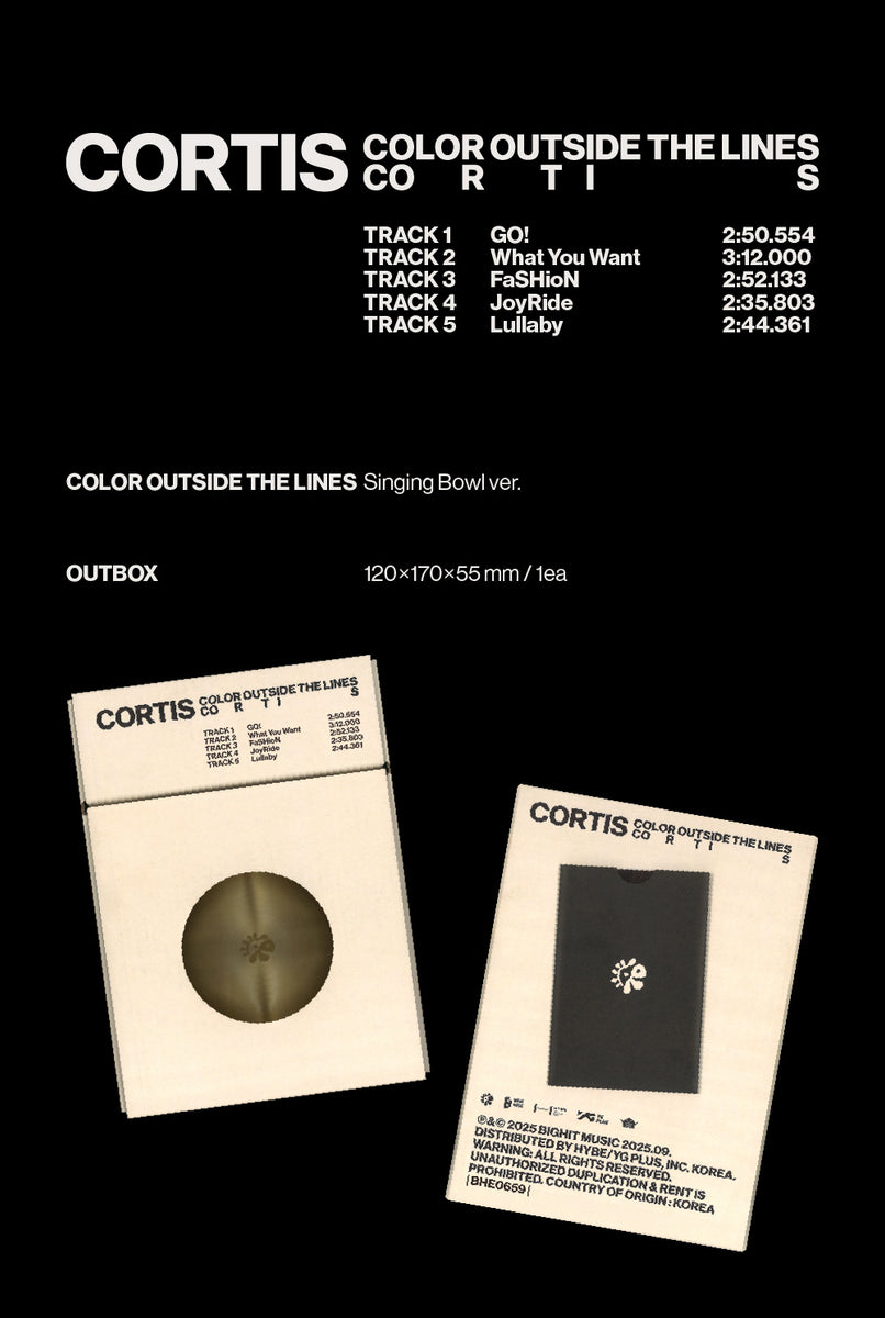 Preorder AUG 31] Cortis - 1st EP Color Outside The Lines Singing