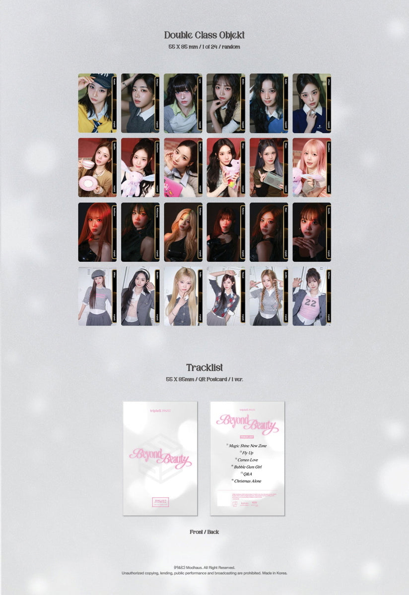tripleS - msnz Beyond Beauty Objekt Music Album version – KPOP MARKET