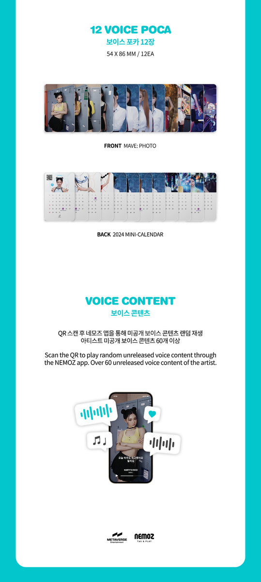 MAVE MAVE VOICE POCA (2024 minicalendar Ver.) KPOP MARKET