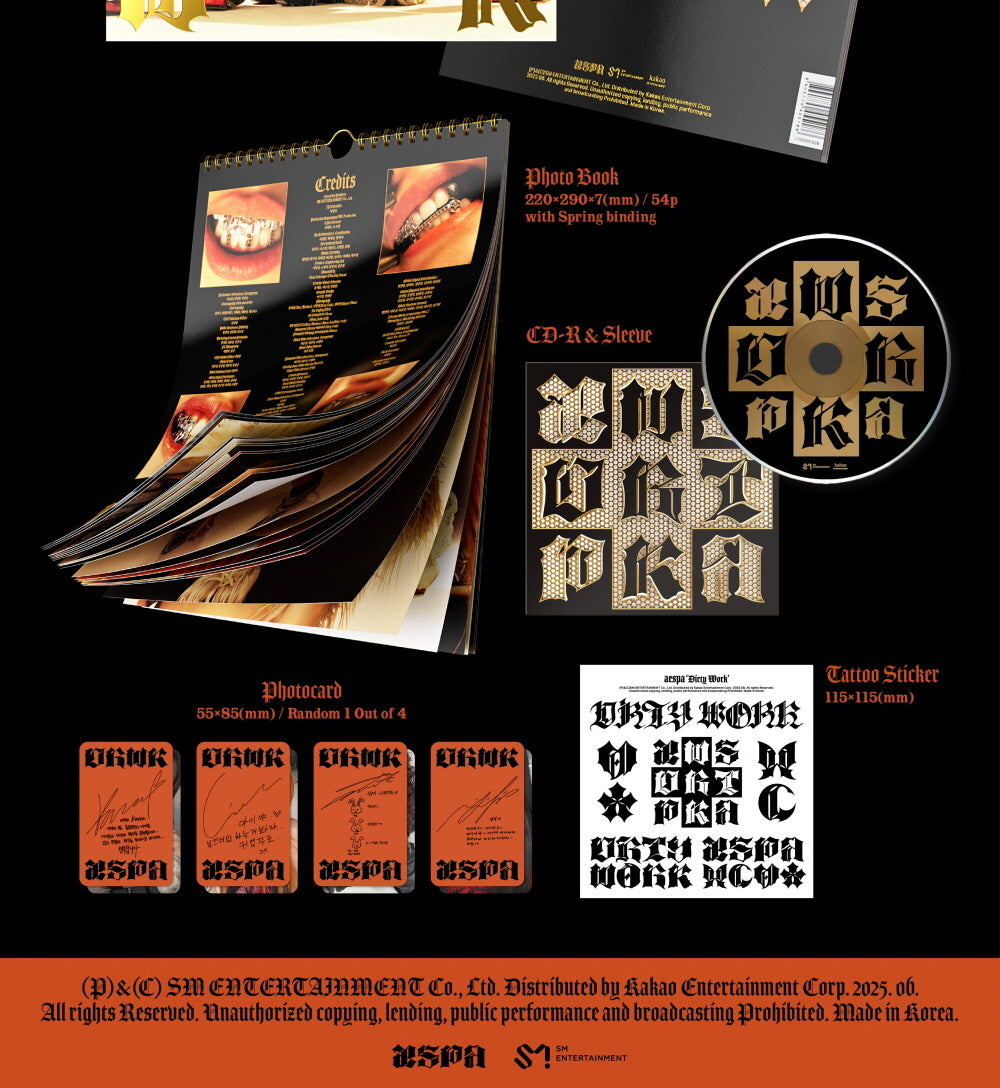 aespa - Dirty Work [Dirty Worker Ver.] Single Album – KPOP MARKET