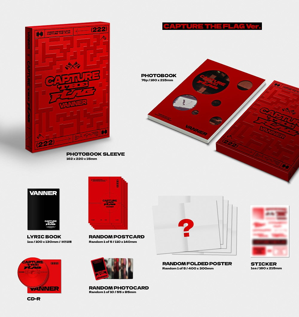 VANNER - 2nd Mini Album CAPTURE THE FLAG CD – KPOP MARKET