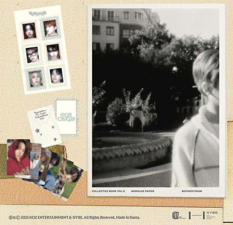 BOYNEXTDOOR COLLECTED BOOK VOL.2 + MONOLOG PAPER SET – KPOP MARKET