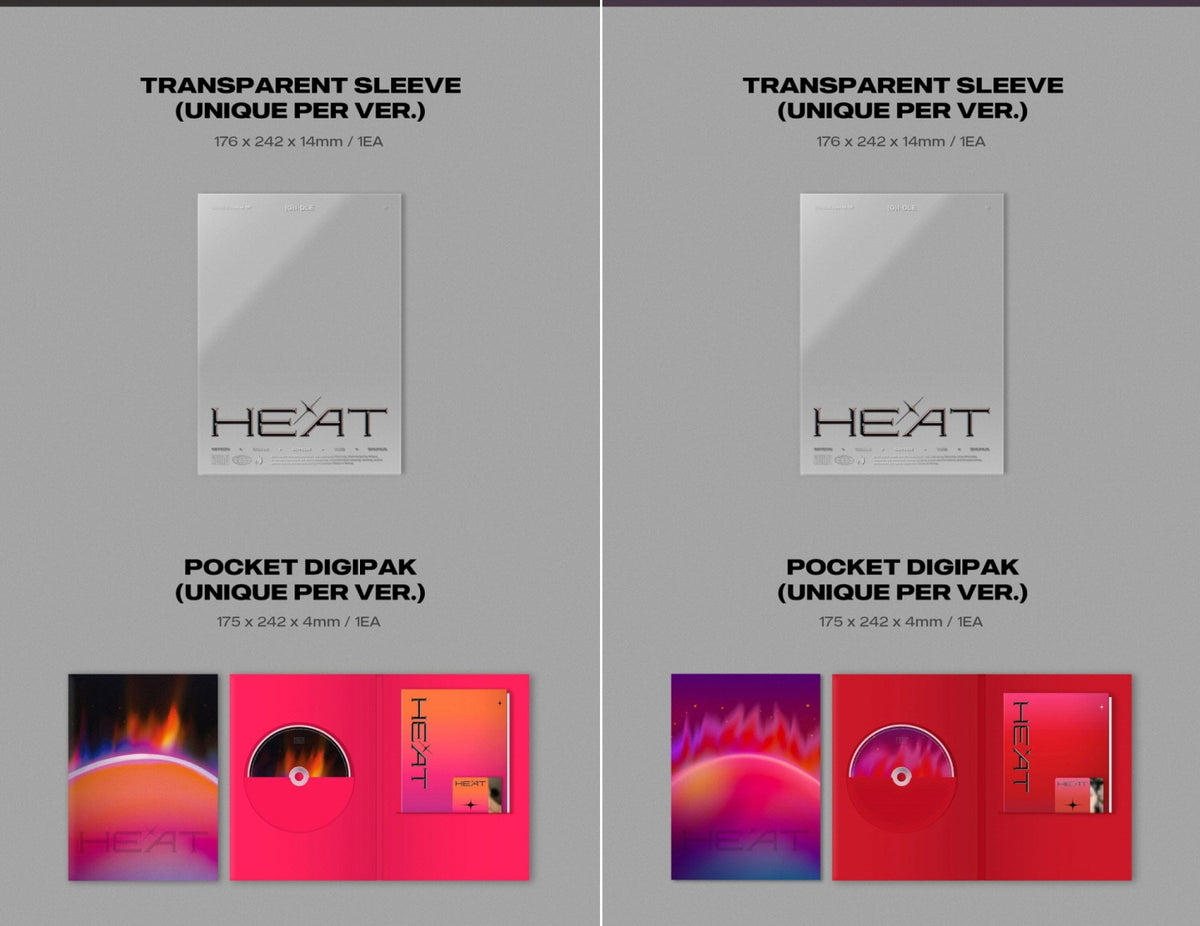 (G)I-DLE - Special Album HEAT [SLEEVE VER.] – KPOP MARKET