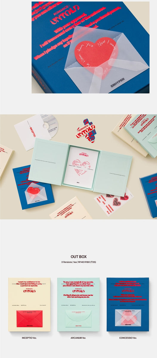 ENHYPEN - 2nd Studio Album Romance : Untold CD – KPOP MARKET