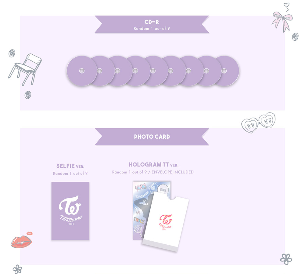 TWICE - TWICECOASTER : LANE 1 (3rd Mini Album) Album+Extra
