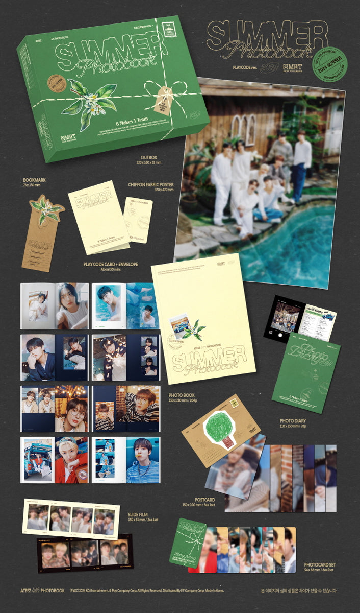 ATEEZ - 2024 SUMMER PHOTOBOOK + Pre-Order Gift – KPOP MARKET