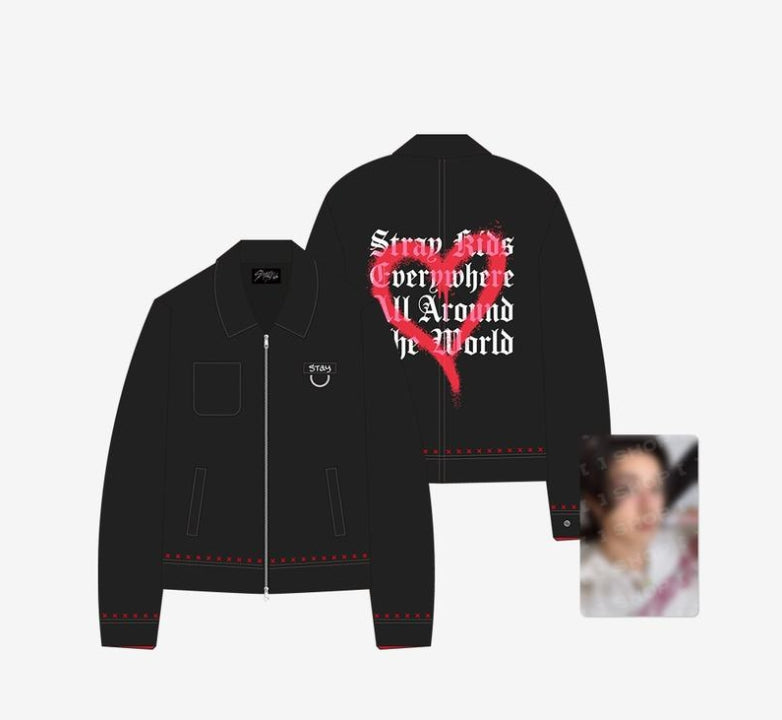 アイドル JACKET by Bang Chan PRE-ORDER] Stray Kids - World Tour Official MD - JACKET by Bang