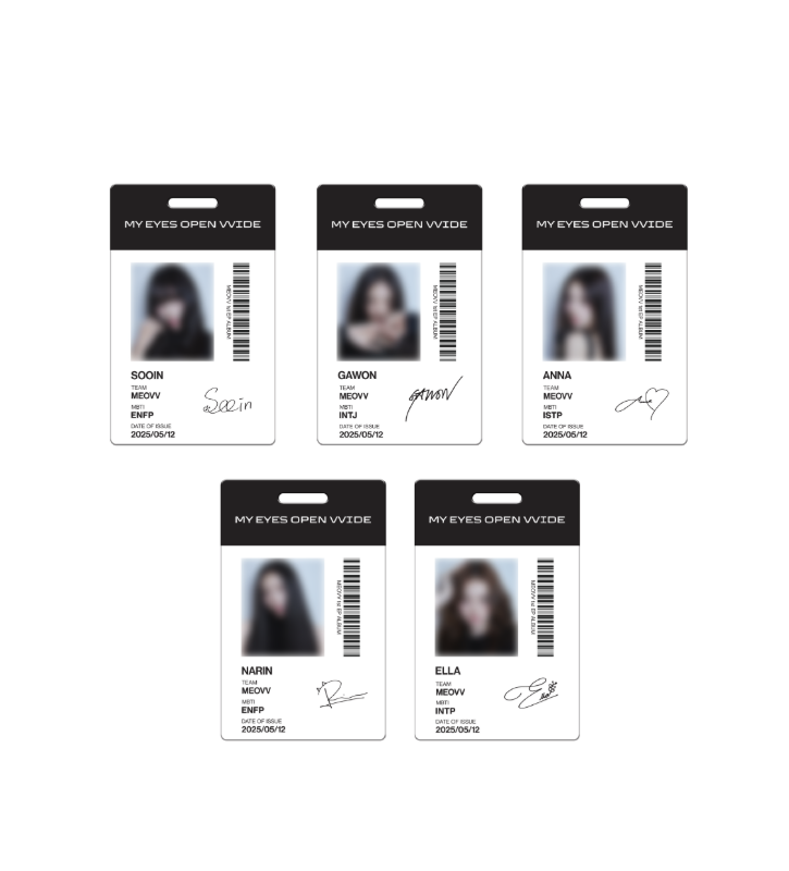 PRE-ORDER] MEOVV 1st EP OFFICIAL MERCH - EMPLOYEE ID CARD – KPOP