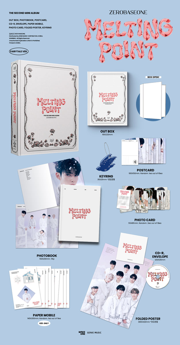 ZEROBASEONE ZB1 - 2nd Mini Album MELTING POINT CD+Pre-Order