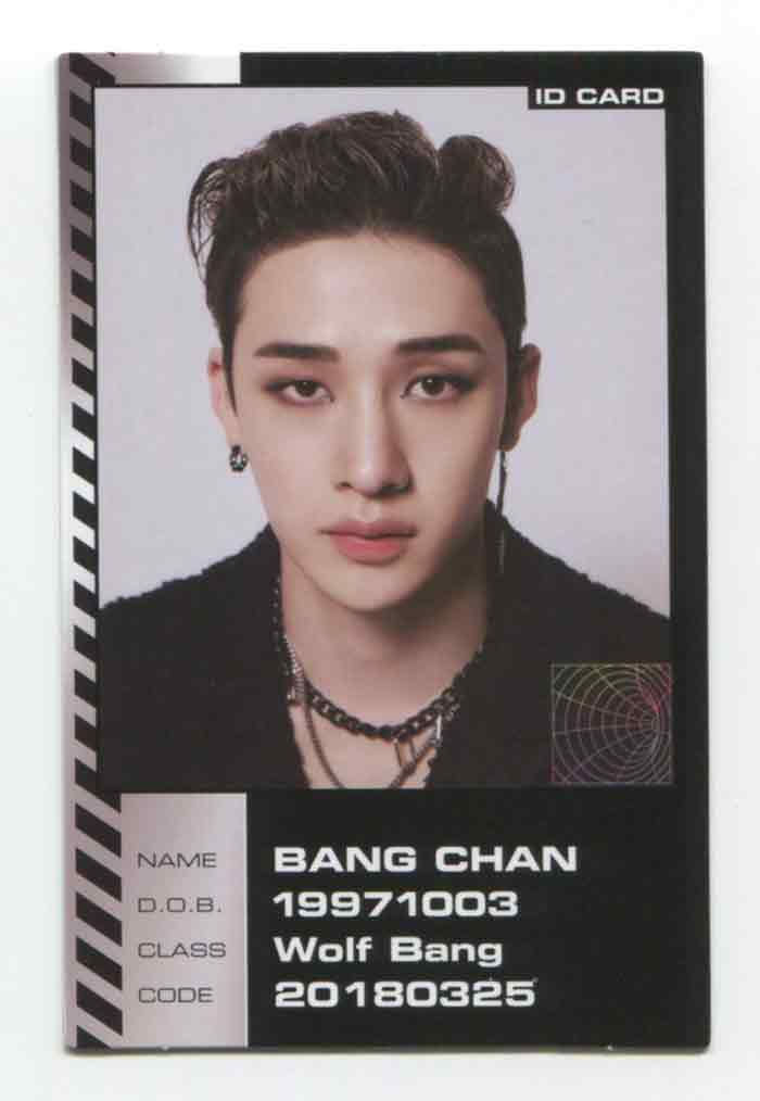 Stray Kids Album Oddinary Bang Chan Felix Official Unit Photo card BangChan