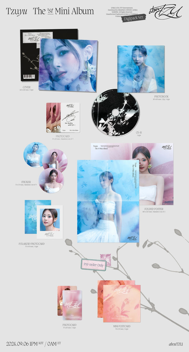 Tzuyu TWICE - abouTZU [Digipack ver.] Album+Pre-Order Gift – KPOP