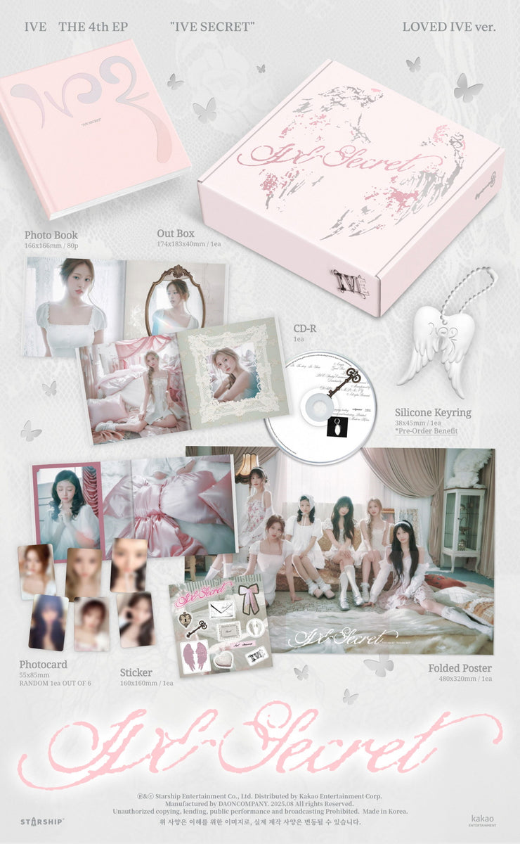 Ive - 4th EP Ive Secret Loved Ive version Limited Edtion CD+Pre