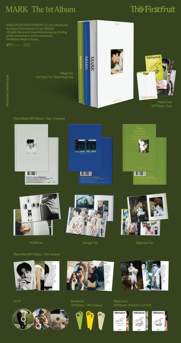 Mark NCT - The Firstfruit [Trilogy ver.] 3 Photobook Set – KPOP MARKET