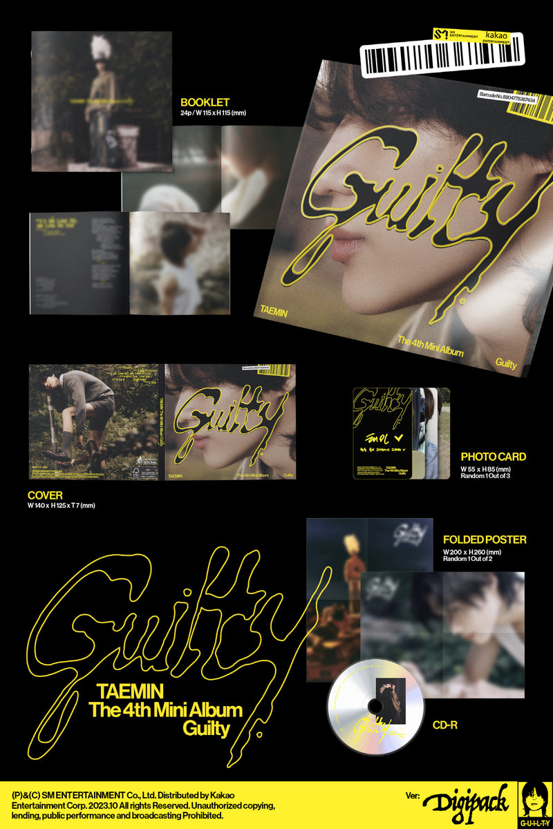 TAEMIN SHINee - 4th Mini Album Guilty [Digipack Ver.] – KPOP MARKET