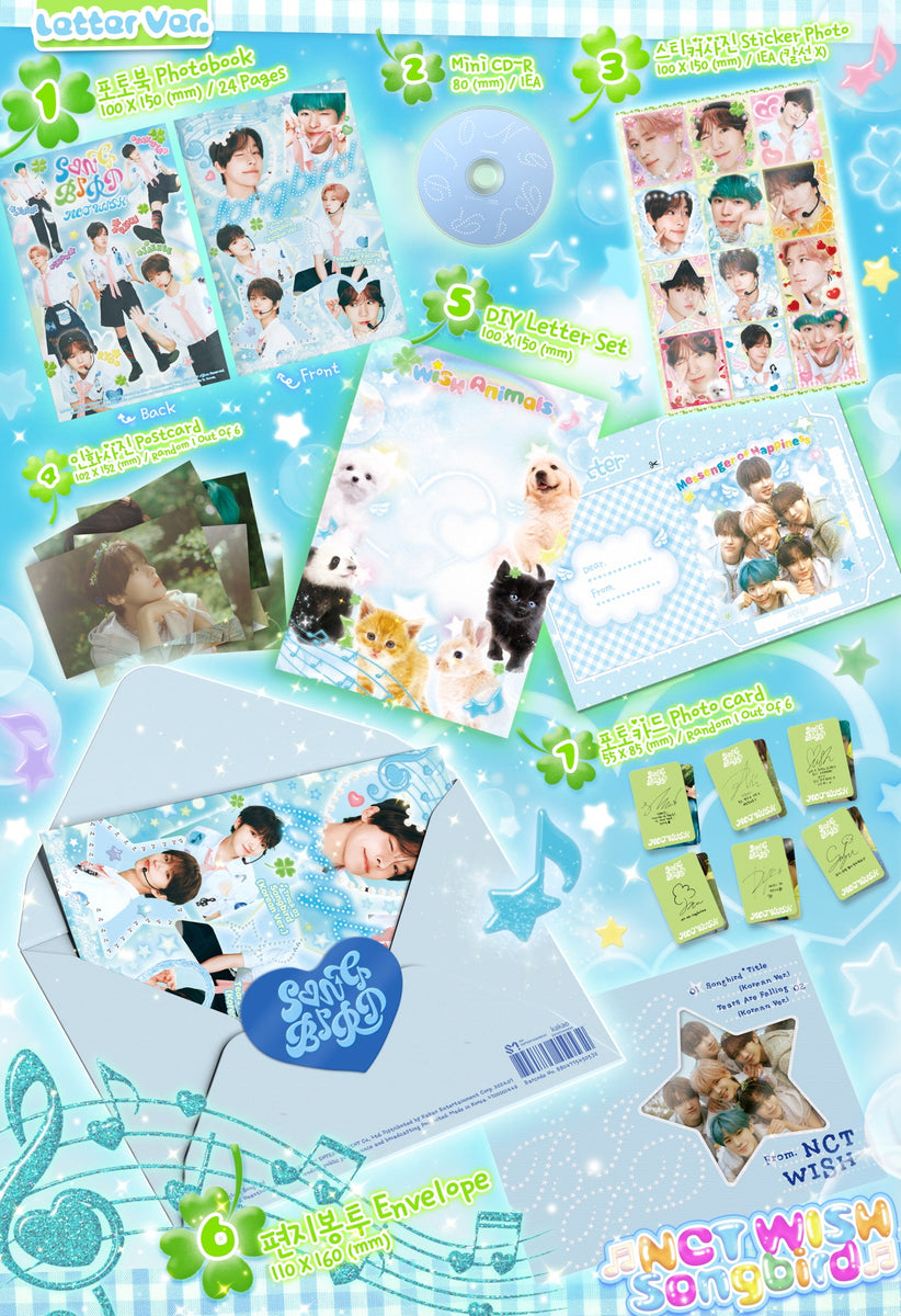 NCT WISH - 2nd Single Album Songbird Letter version CD – KPOP MARKET