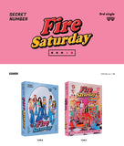 SECRET NUMBER - Fire Saturday (3rd Single Album) Album+Folded Poster