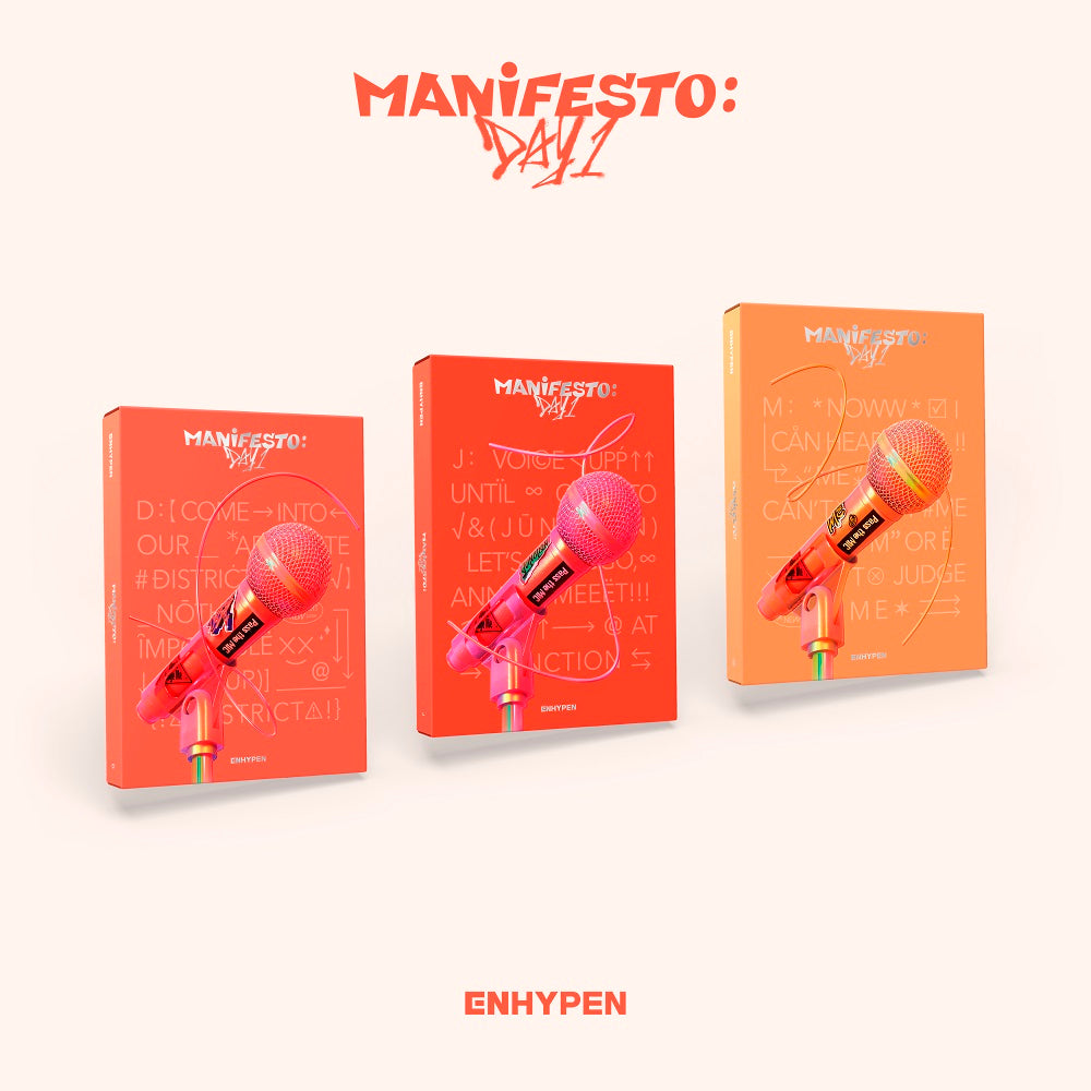 ENHYPEN - MANIFESTO : DAY 1 CD + Extra Photocards Set – KPOP