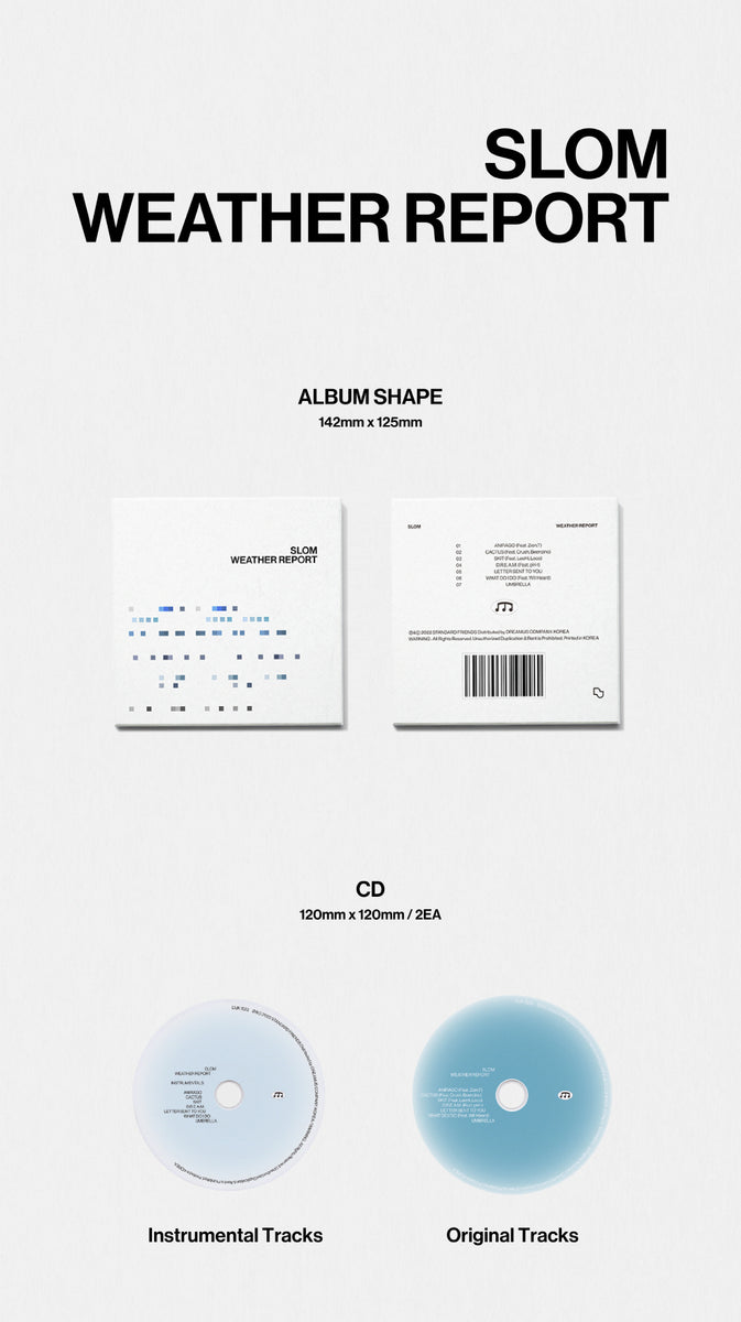 SLOM - Vol.1 WEATHER REPORT (2CDs) – KPOP MARKET