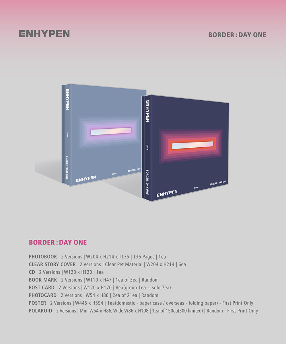 ENHYPEN - BORDER : DAY ONE (1st Mini Album) Album – KPOP MARKET