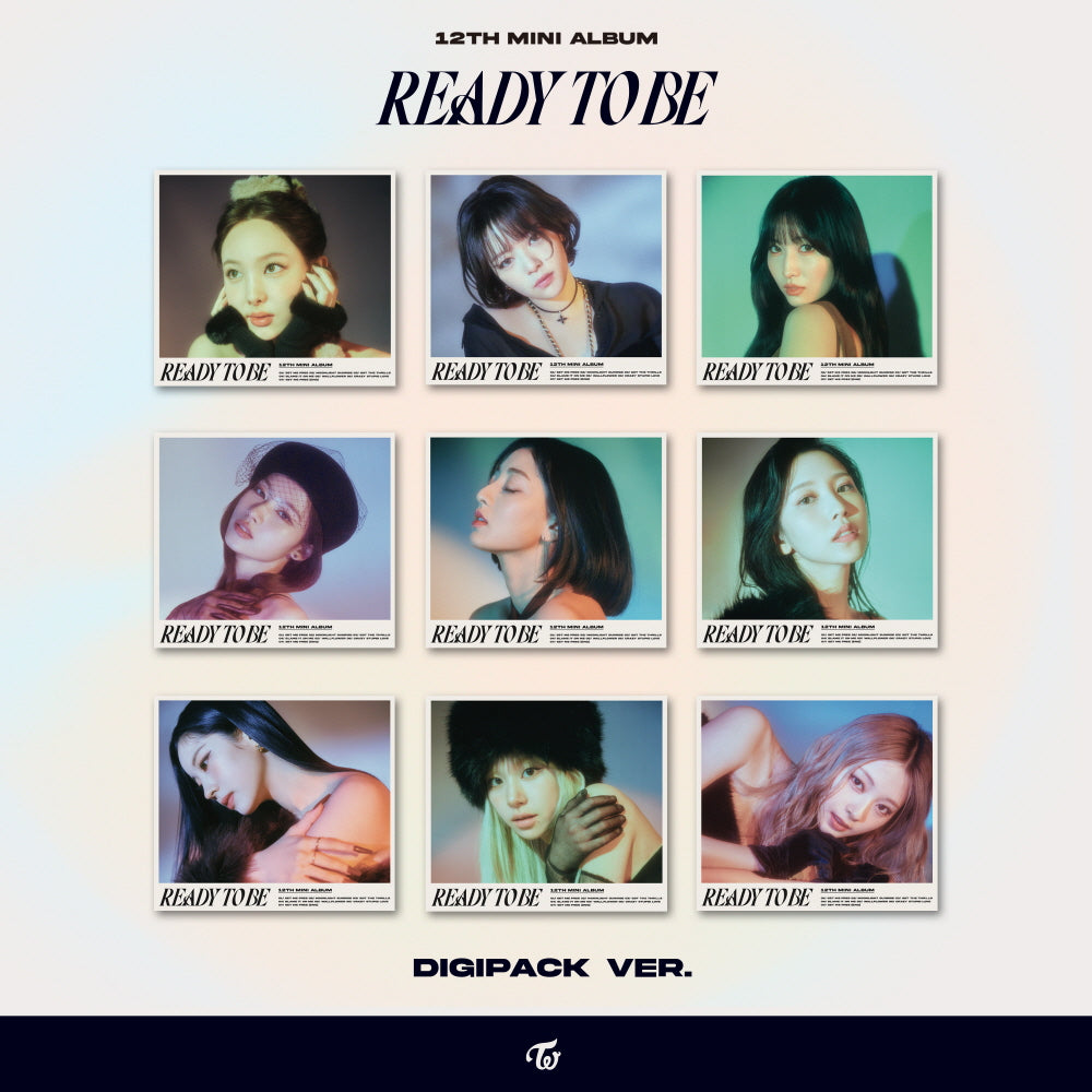 TWICE - READY TO BE 12th Mini Album+Pre-Order Benefit+Folded Poster – KPOP  MARKET [Hanteo & Gaon Chart Family Store]