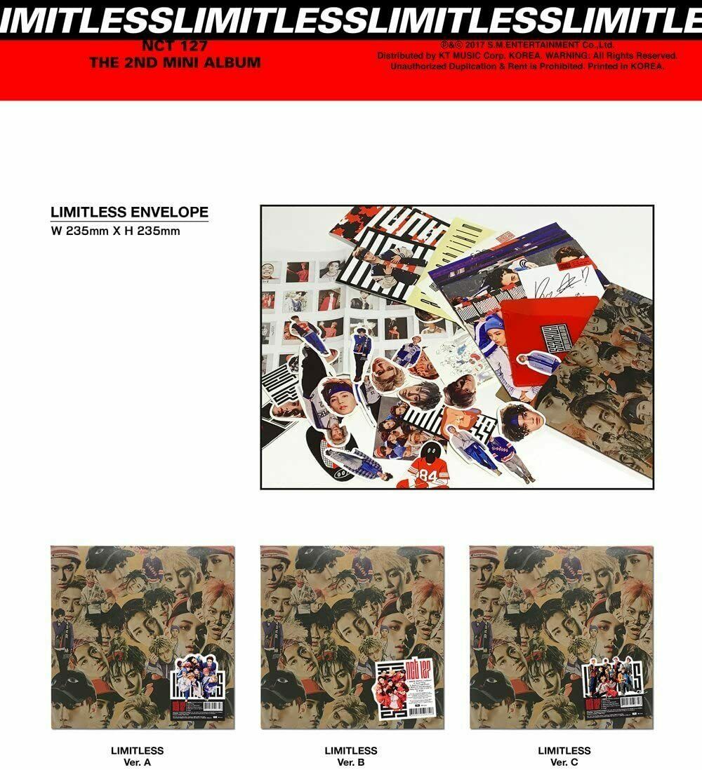 Reissue] NCT 127 - NCT #127 LIMITLESS Album+Extra Photocard Set