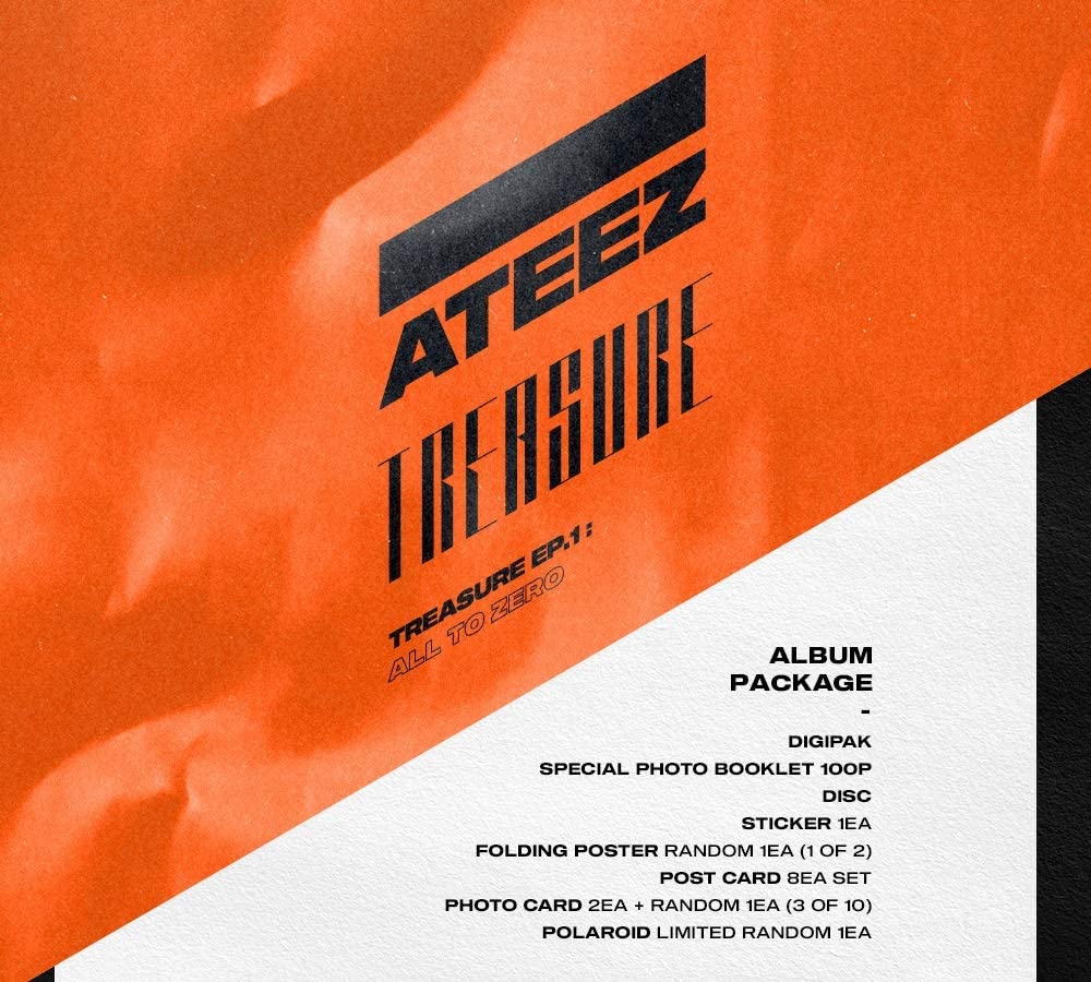 ATEEZ - TREASURE EP.1 : ALL TO ZERO Album+Extra Photocards