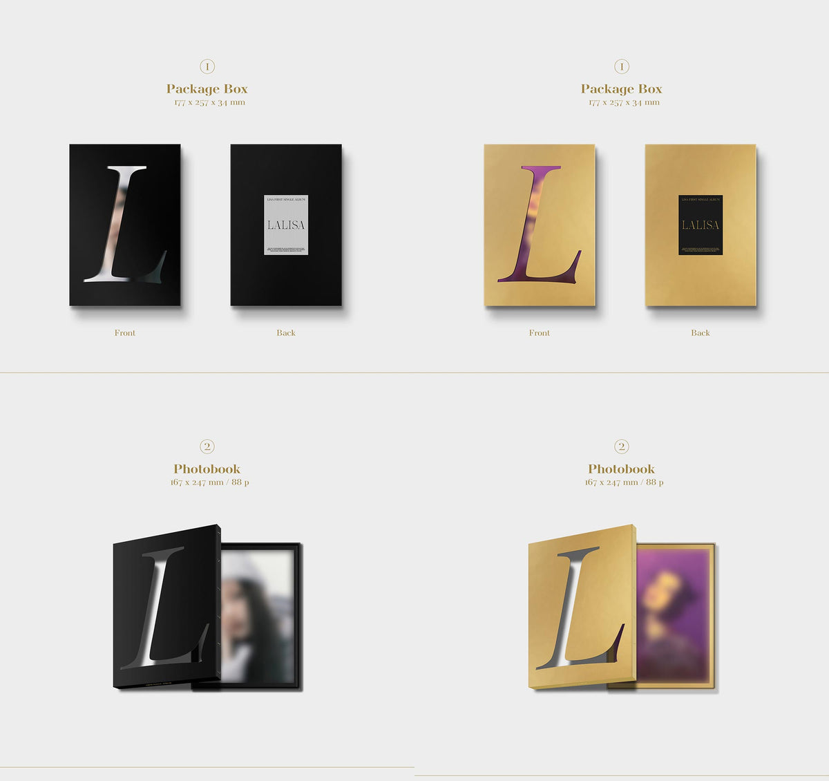 LISA - FIRST SINGLE ALBUM LALISA Album+Extra Photocards Set