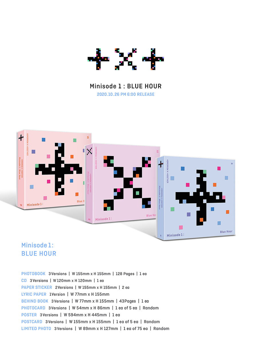 TXT - minisode1 : Blue Hour Album+Extra Photocards Set – KPOP MARKET