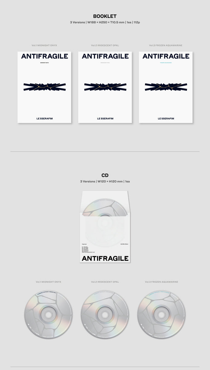 LE SSERAFIM - ANTIFRAGILE 2nd Mini Album+Free Gift – KPOP MARKET